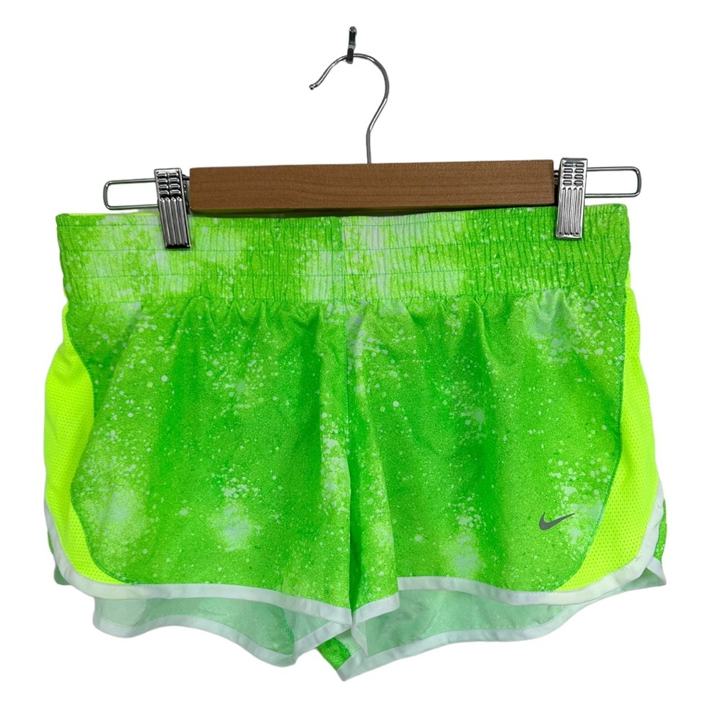 Nike Dri-Fit Running Shorts Neon Green Size Medium
